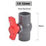 Tuyau de type filetage et douille, vanne en pvc, raccords d'irrigation de jardin agricole, 20mm, 25mm, ...