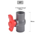 Tuyau de type filetage et douille, vanne en pvc, raccords d'irrigation de jardin agricole, 20mm, 25mm, ...
