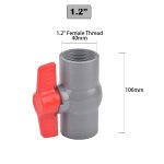 Tuyau de type filetage et douille, vanne en pvc, raccords d'irrigation de jardin agricole, 20mm, 25mm, ...