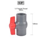 Tuyau de type filetage et douille, vanne en pvc, raccords d'irrigation de jardin agricole, 20mm, 25mm, ...