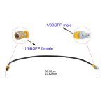 Tuyau haute pression pcp paintball, tube en nylon, 300bar, 4500psi, tuyaux hp, connexion femelle 1, 8npt, ...