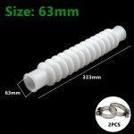 Tuyau ondulé en silicone durable pour aquarium, 20 110mm, joints d'entrée et de sortie pour aquarium, ... Tuyau ondulé en silicone durable pour aquarium, 20 110mm, joints d'entrée et de sortie pour aquarium, ...