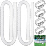 Tuyau piscin 32mm 2pcs 32mm tuyau pour piscines hors sol, tuyau de pompe filtre  sable piscines avec ...