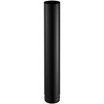 Tuyau de po?le ? bois ?maill? noir mat 1 m - 150 mm poujoulat