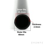 Tuyau en pvc noir, diamètre 20 - 50mm, longueur 50cm, agriculture, jardin, irrigation, aquarium, réservoir ... Tuyau en pvc noir, diamètre 20 - 50mm, longueur 50cm, agriculture, jardin, irrigation, aquarium, réservoir ...