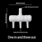 Tuyau de roi ation d'eau en plastique, joint de, multi - ttes, gaz, liquide d'irrigation, jardin, y ...
