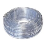 Tuyau souple cristal transparent pvc  5 mm pour usages divers - 50 m