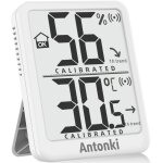 Twq - thermomtre hygromtre intrieur avec interrupteur ¿ / ¿, capteur d'humidit pour chambre  coucher, ...
