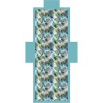 Tzf - serviette de plage avec poches et coussin - transat numrique en microfibre de polyester souple ...