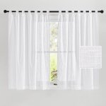 Tzf - voilages courts pour cuisine - rideaux et draperies à pattes voile en lin avec motif de croix décoration ... Tzf - voilages courts pour cuisine - rideaux et draperies à pattes voile en lin avec motif de croix décoration ...