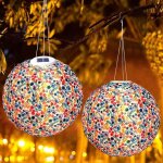 Uiiuy - lot de 2 lampions solaires d'extrieur rsistants aux intempries : 30 cm - lanterne led tanche ...