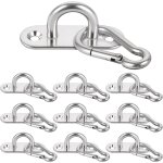 Ulteronixshop - 10 pi�ces crochet plafond en acier inoxydable, plaque oeillet m6, crochet balancoire ...