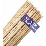 Ulteronixshop - 100 pic brochettes en bois xxl, 90cm (0, 6cm / 6mm d'�paisseur) - baguettes extra grandes ...