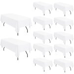 Ulteronixshop - lot de 12 nappes rectangulaires en polyester de 153 x 260cm pouces pour tables rectangulaires ...