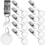 Ulteronixshop - lot de 12 pinces � nappe en cristal - poids de la nappe - poids de la nappe - poids pour ...