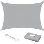 Ulteronixshop - 2, 5m x 3m voile d'ombrage, imperm�able bloque 98% uv toile de protection solaire auvent ...