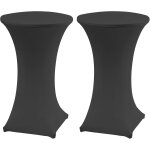 Ulteronixshop - lot de 2 nappes rondes en �lasthanne - lavables - diam�tre : 80 x 110 cm - pour mariage, ...