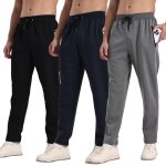 Ulteronixshop - lot de 3 pantalons de jogging athl�tiques pour homme, avec fermeture �clair, respirants ...