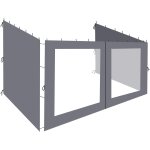 Ulteronixshop - 3 parois panneau lat�ral 3 x 4 pergola 3x4m anthracite