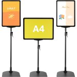 Ulteronixshop - lot de 3 porte affiche a4, support pour affiche, stands de pr�sentation avec base, support ...