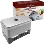 Ulteronixshop - 330006 grand fumoir familial d'ext�rieur avec thermom�tre r�tissoire profonde pour fumer ...