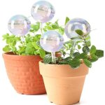 Ulteronixshop - lot de 4 globes d'arrosage en verre, pics d'arrosage color�s, piquets d'arrosage pour ...