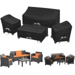 Ulteronixshop - 4 pi�ces v�randa ext�rieure ensemble de housses, housse de meubles de patio, de meubles ...