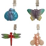 Ulteronixshop - lot de 4 pinces a nappe en forme d'insecte, poids de rideaux pour ourlets, pinces a nappe ...