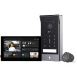 Ulteronixshop - 4k visiophone connect� interphone vid�o, 8 pouces moniteur tactile, reconnaissance paume ...