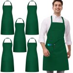 Ulteronixshop - 5 pi�ces noir blanc tabliers, chef tabliers pour hommes et femmes, professionnel cuisine ...