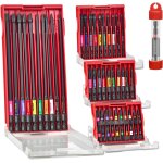 Ulteronixshop - 51 pi�ces jeu d'embouts de vissage torx t7 - t40 aux chocs de 25 / 50 / 75 / 150 mm, ...