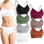 Ulteronixshop - 7 pi�ces femme soutien gorge de sport seamless sans armature avec bretelles spaghetti ...