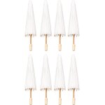Ulteronixshop - lot de 8 parasols en papier pour mariage, cadeaux de f�te, 30 cm, en bambou, pour d�coration ...