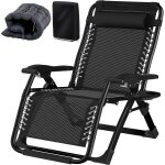 Ulteronixshop - 83cm ultra - large transat jardin exterieur avec coussin rembourr�, appuie - t�te, porte ...