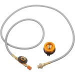 Ulteronixshop - adaptateur de gaz de camping - tuyau d'extension avec valve de contr�le - cartouche de ...