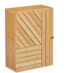 Ulteronixshop - armoire suspendue pour salle de bain, bambou, niveaux r�glables, montage porte flexible, ...