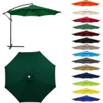 Ulteronixshop - auvent de remplacement pour parasol 2, 0 / 2, 3 / 2, 5 / 2, 7m / 3, 0m, 6 baleines / ...