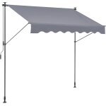 Ulteronixshop - auvent r�tractable 2 x 1, 2 m store banne manuel terrasse ext�rieur hauteur r�glable ...