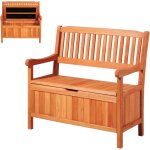 Ulteronixshop - banc de rangement ext�rieur en bois coffre de jardin 125 l banc de terrasse 2 en 1 avec ...