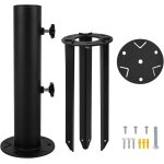 Ulteronixshop - base de support de parasol enterr�, piquet de sol amovible, support de parasol enterr� ...
