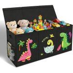 Ulteronixshop - bo�te de rangement, 130l grand coffre a jouet enfant avec couvercle, coffre � jouets ...