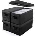 Ulteronixshop - bo�te de rangement cd pochette - 13, 2  x 5, 9  x 5, 3  , noir (black, cd box - 4pack) ...