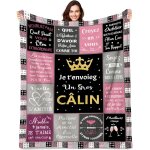 Ulteronixshop - cadeau pour femme, plaid flanelle couverture cadeau meilleure amie, personnalis� plaid ...