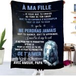 Ulteronixshop - cadeaux plaid d'anniversaire pour � ma fille, couverture personnalis� doux pour offrir ...