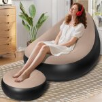 Ulteronixshop - canap� gonflable avec repose - pieds, fauteuil gonflable exterieur, pouf gonflable pour ...