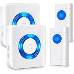 Ulteronixshop - carillon sans fil 2 �metteurs 2 r�cepteurs, set de sonnette de porte sans fil �tanche, ...