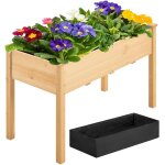 Ulteronixshop - carr� a plantes en bois carr� potager sur pieds pour int�rieur ext�rieur 121 x 60 x 76, ...