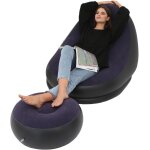 Ulteronixshop - chaise gonflable gonflable, chaise longue gonflable avec pouf fauteuil gonflable pour ...