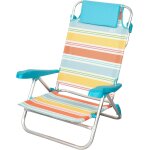Ulteronixshop - chaise pliante de plage, 47 x 49 x 82 cm, inclinable en 8 positions, en aluminium et ...