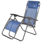 Ulteronixshop - chaise pliante, z�ro gravit�, bleu, avec coussin et repose - pieds, confortable et robuste, ...